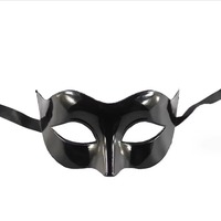 Masque de bal masqué élégant unisexe pour hommes et femmes, masque pour les yeux en PVC, accessoire de style classique pour fête d'Halloween
