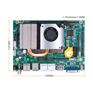 Fabrika toptan X86 endüstriyel kontrol bilgisayar anakartı çekirdek I3 I5 I7 Ddr4 16Gb endüstriyel mini-itx anakartlı Fan