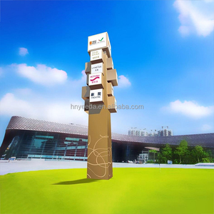 Panneaux d'affichage numériques, totems et panneaux pylon, enseignes extérieures en métal rétroéclairées, panneaux pylon pour hôpitaux - Product Image 6