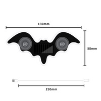 Nouvelle lumière d'ambiance pour voiture Longyang 013, effet de respiration et de battement de cœur, 12V 5W, fixation par ventouse, décoration de fenêtre, garantie 1 an