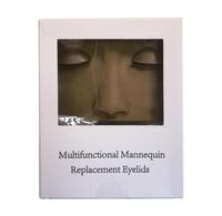 Pratique professionnelle Extension de cils formation silicone plat Mannequin tête cils Mannequin poupée avec paupière pour les débutants
