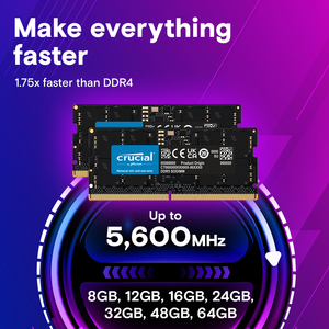 48GB Kit ( 24GB *2 ) DDR5 5600 Notebook Memory 48GB 5600Mhz 46 Timing 262Pin 1.1V ECC <b>RAM</b> for Laptop Laptop DDR5 48GB 56 - Product Image 2