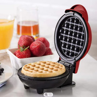 Gaufrier belge électrique double face de 7 pouces Mini appareil ménager antiadhésif rond