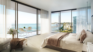 Rideaux à œillets en polyester blanc semi-transparent, 238,76 cm de long, chambre à coucher, occultant la lumière, voile de confidentialité, moderne, élégant, côtier - Product Image 2