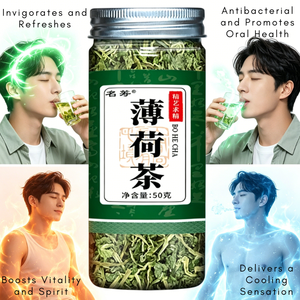 Thé Détoxifiant à la Menthe Poivrée, Thé Pur à la Menthe Poivrée <span class=keywords><strong>pour</strong></span> la Digestion et <span class=keywords><strong>le</strong></span> Soulagement des Ballonnements, Thé Herbal Naturel Après Repas - Product Image 5