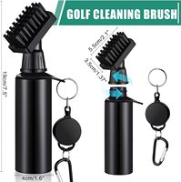 Brosse de nettoyage pour clubs de golf Caiton avec logo personnalisé, accessoires de golf pour le nettoyage des clubs