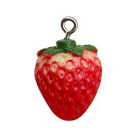 Gemengde fruitvormen bedels met metalen lus voor lunchtasrits