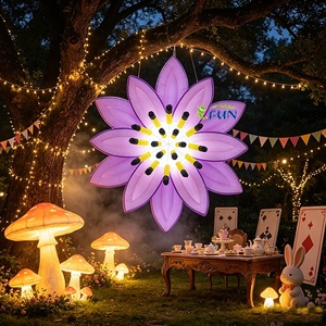 Pallone Gonfiabile Gigante a Forma di Fiore LED Cangiante di Colore '<span class=keywords><strong>Alice</strong></span> nel <span class=keywords><strong>Paese</strong></span> delle <span class=keywords><strong>Meraviglie</strong></span>' con Pompa Elettrica per Decorazioni Matrimoni/Palcoscenici/Eventi - Product Image 2