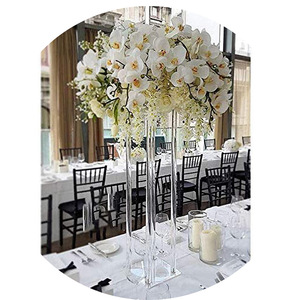 Grand cristal fleur Vase fleurs support pour Tables de fête déco élégant en vrac mariages décoration Table géométrique pièce maîtresse se dresse - Product Image 6