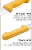 Ensemble de couteaux de chef en acier Damas moderne personnalisable, finition hautement polie, manche en plastique ambidextre, couteaux de cuisine durables
