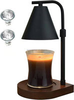 LBR – bougie électrique à Base de bois, chauffe-cire, lumière de fusion, aromathérapie créative, lampe chauffante pour bougies parfumées, Ajustable