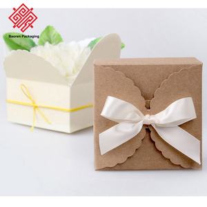 Boîte carrée en carton gris version coréenne Baoren, écologique, en matériaux recyclés, fabriquée à la main, pour savon, pâtisserie, bonbons, pliable, texturée - Product Image 5