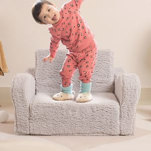 Salon enfant peluche paresseux <span class=keywords><strong>coussin</strong></span> et canapé jouer enfants chambre Mini pliant pliable bébé siège canapé-lit 3 couches mousse canapé pour enfants - Product Image 3