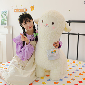 Adorable poupée en peluche alpaga, jouet en peluche, oreiller, poupée de nuit pour <span class=keywords><strong>garçon</strong></span>, grande poupée en tissu pour fille, cadeau pour enfants - Product Image 3