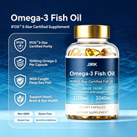 Fournisseur OEM ODM de compléments alimentaires pour adultes, capsules d'huile de poisson oméga-3 en gélules souples, provenant d'huile de poisson oméga-3 des eaux profondes