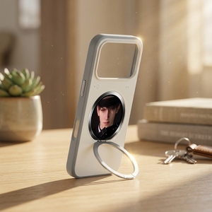 เคสโทรศัพท์ LCD แฟชั่น DIY พร้อมจอแสดงผลอัจฉริยะขนาด 1.52 นิ้ว และขาตั้งพับได้สำหรับ iPhone 17 Pro Max - Product Image 1
