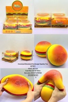 Nouveau produit : Jouet anti-stress créatif en forme de grand hamburger, à rebond lent, pour soulager le stress
