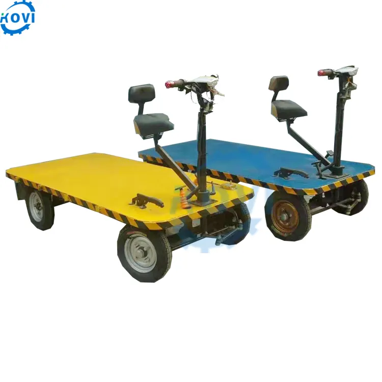 Electric flat rail cart trolley for warehouse cargo bike tricycle