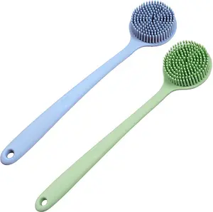 Soft Exfoliator Bath Back Brush Silicone Body Brush Shower Scrubber Silicone Body Scrubber