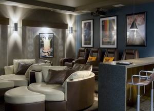 Sofá Circular Luxuoso Contemporâneo com Braços Giratórios e Porta-Copos de Alta Qualidade e Bandeja Removível - Product Image 5