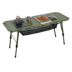 Table de camping IGT pliable multifonctionnelle en aluminium à 5 unités, réglable en hauteur, légère, pour l'extérieur (OEM) - Product Image 2
