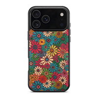 Telefoonhoesje van wijnkurk, N52 magnetisch draadloos opladen, matzwart TPU frame, PC achterplaat, lederen omwikkeling, groothandel