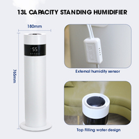 Grand humidificateur à ultrasons sur pied de 13 litres Smart Luchtbevochtiger