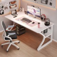 Escritorio de Computadora Convertible de Madera, Diseño Simple, para Uso en el Hogar, Juegos, Estudio, Escritura, Ecológico, Económico, para Alquiler
