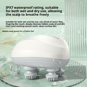 Masajeador Eléctrico para Cuero Cabelludo de Limpieza Profunda 2025 con 4 Cabezales Profesionales, Rascador de Cabeza Portátil para Aliviar el Estrés y Relajación Total - Product Image 6