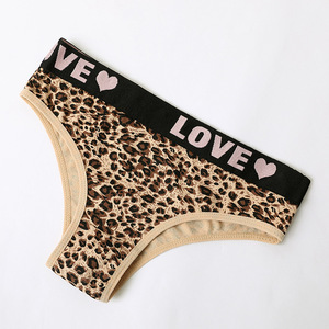 Estampado de leopardo personalizado, ropa interior de bajo precio, adecuada para mujeres <span class=keywords><strong>maduras</strong></span> <span class=keywords><strong>y</strong></span> sexys. La ropa interior es transpirable. - Product Image 5