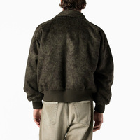 Blouson Bomber Homme 2026 OEM à Col Montant Enduit, Fermeture Éclair Standard, Nouveau Modèle Personnalisé avec Fermeture Mousqueton, Doublure Matelassée en Laine