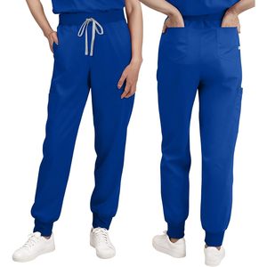 Pantalones Médicos FOXA para Mujer, Tipo Jogger con 6 Bolsillos, Cintura Media con Cordón Ajustable, Pantalones Cargo Suaves, Uniformes de Hospital - Product Image 2