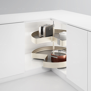 NUOMI <strong>Cabinet</strong> Accessories Magic <strong>Corner</strong> Lazy Susan Turntable Shelf Pantry Organizer <strong>Kitchen</strong> <strong>Storage</strong> - Product Image 1