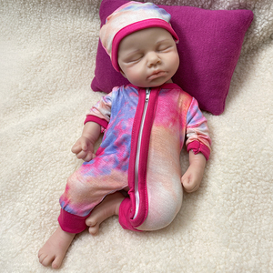 Muñeca <span class=keywords><strong>Reborn</strong></span> de Silicona Suave de <span class=keywords><strong>Cuerpo</strong></span> Completo de 12 Pulgadas, Bebé Niña LouLou Pintada a Mano, 1.5 kg, Boca Abierta, Muñeca Recién Nacida con Pestañas Injertadas, Juguete de Regalo - Product Image 5