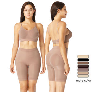 HEXIN Nouveau Short Gainant Gainant Haute Élasticité à Taille Haute Sans Couture pour Femmes, Rehausseur de Fesses, Body Sculptant - Product Image 1