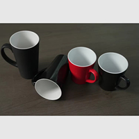 Tasses à café en céramique personnalisées de grande taille et de haute qualité, 400 ml, tasses en porcelaine écologiques pour sublimation