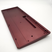 Boîtier de clavier mécanique gaming personnalisé sablé en aluminium 6063, service de prototypage CNC DIY 60%