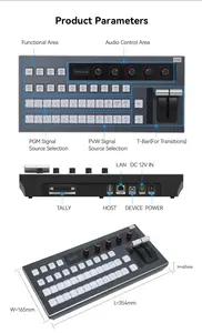 Studio New Black Magic ATEM Studio Hd VMix Television Studio Pro Hd Live Production Video Live Streaming Switches Control Panel
