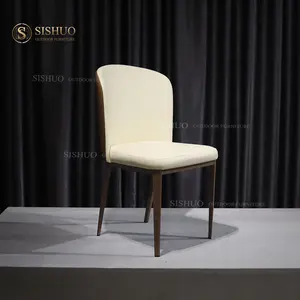 Lüks Modern sandalyeler oturma odası mobilya yemek sandalyeleri ile Metal bacak özelleştirmek