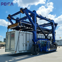 Chariot élévateur électrique sur chenilles personnalisé en usine pour le transport de structures en acier et de barres d'armature sur chantier