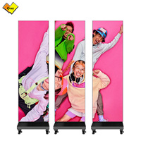 Pantalla LED para Póster Qray P2.5/P1.86 a Todo Color, Interior/Exterior, Ultrafina, Portátil, para Publicidad Digital, Animación y Comercio
