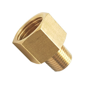 ตัวแปลงเกลียวทองเหลือง 1/8 NPT เป็น 1/4 NPT สำหรับเกจวัดแรงดันรถยนต์ ข้อต่อต่อขยาย - Product Image 1