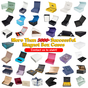 Cao Cấp Sang Trọng Lớn Matte Cứng Nhắc Màu Đen Giấy Các Tông Hộp Quà Tặng Biểu Tượng Tùy Chỉnh Có Thể Gập Lại Rỗng Từ Gấp Đóng Cửa - Product Image 4