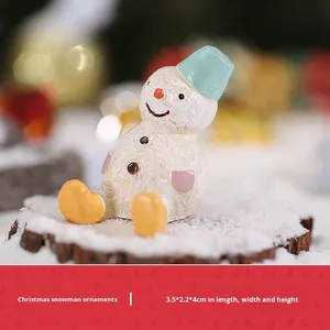 Zakka Style Cute Handmade Resin Small Christmas <b>Ornaments</b> Home Decoration Crafts - Product Image 6