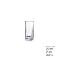 Verre à boire en verre blanc de 350 ml, pour restaurant et usage domestique, vaisselle OEM ODM pour la maison, les dîners et les événements de mariage