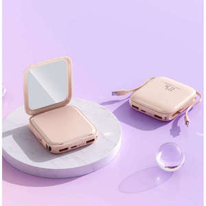 Batería Ultra Delgada de Polímero de Litio de 20000 mAh, Carga Rápida, Banco de Energía Portátil, Pantalla LED, Espejo de Belleza, Compatible con Japón, Tres en Uno - Product Image 1