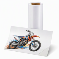 Vinilo Autoadhesivo de PVC de Alta Adhesión, Superficie de Bajo Consumo Energético, Plástico ABS, Sin Levantamiento de Bordes, Envoltura Impermeable para Motocross y Bicicletas de Tierra