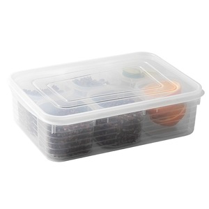 Compartmentalized Food <b>Storage</b> <b>Container</b> 6 Compartments Airtight Refrigerator Organizer <b>Kitchen</b> Spice Box With Lids - Product Image 5