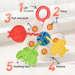 ของเล่นเสริมพัฒนาการ<span class=keywords><strong>เด็ก</strong></span> 0-<span class=keywords><strong>3</strong></span> <span class=keywords><strong>ป</strong></span>ี เกรดอาหาร ของเล่นกัดนุ่ม <span class=keywords><strong>ฝึก</strong></span>นิ้วมือ ของเล่นมอนเตสซอรี่ ของเล่นดึงเชือกพลาสติกสำหรับ<span class=keywords><strong>เด็ก</strong></span> - Product Image 4