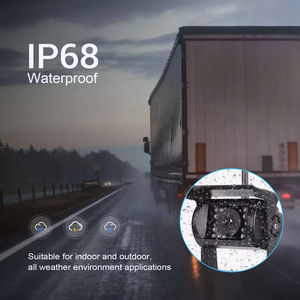 Monitor Digital de 7 Pulgadas Podofo, Sistema de Visión Trasera Inalámbrico, IP68 Impermeable, Visión Nocturna, BSD + 2 Cámaras Traseras para Camión, Autobús, RV - Product Image 3